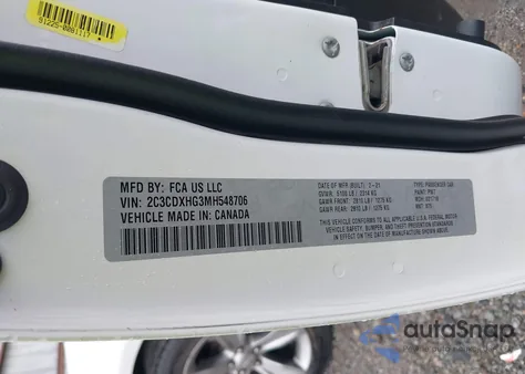 2021 Dodge Charger Gt Rwd z USA, uszkodzony, nr VIN 2C3CDXHG3MH548706